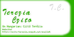 terezia czito business card