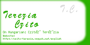 terezia czito business card